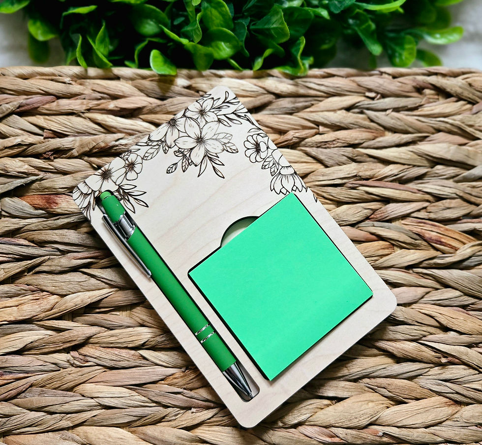 Thumbnail: Sticky Note Holder with Pen Personalized for Teacher Gift