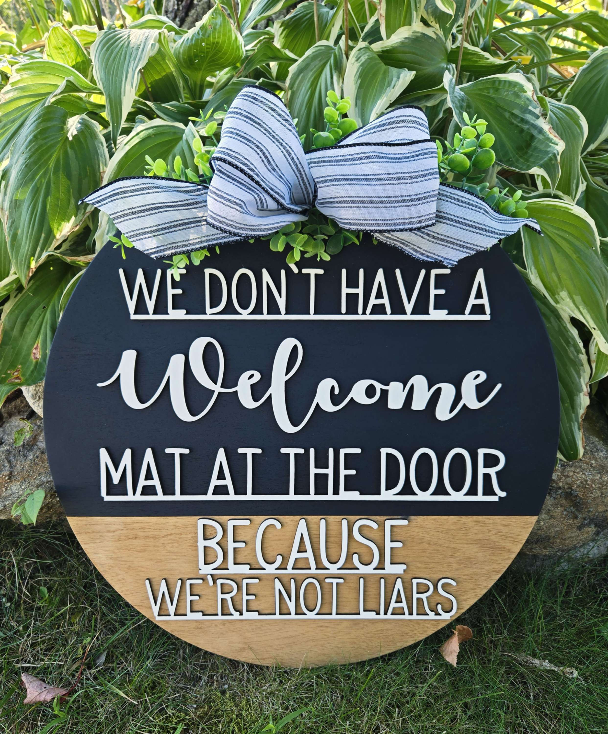 We're Not Liars door hanger