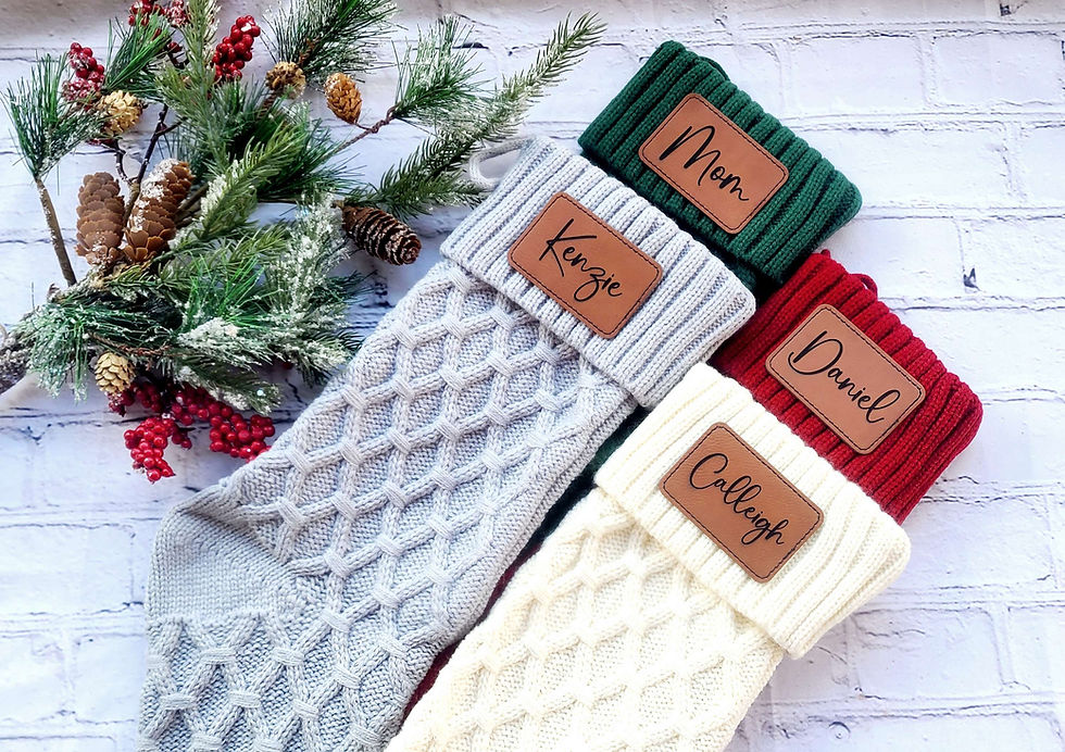Personalized Cable Knit Stocking
