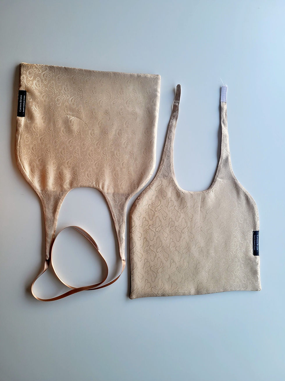 Thumbnail: Cello Bib Beige Paisley
