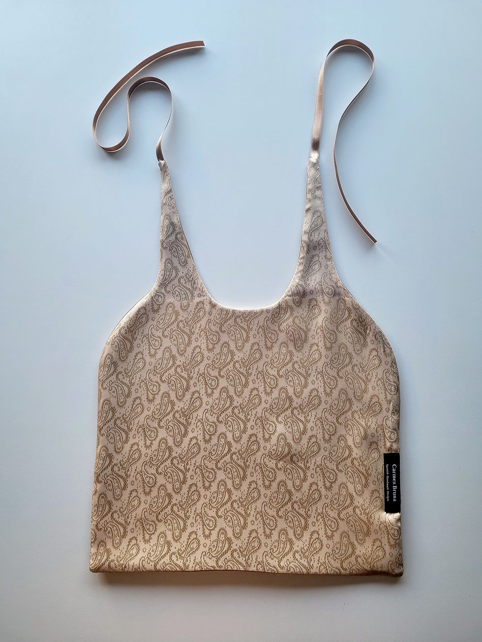Thumbnail: Cello Bib Beige Paisley