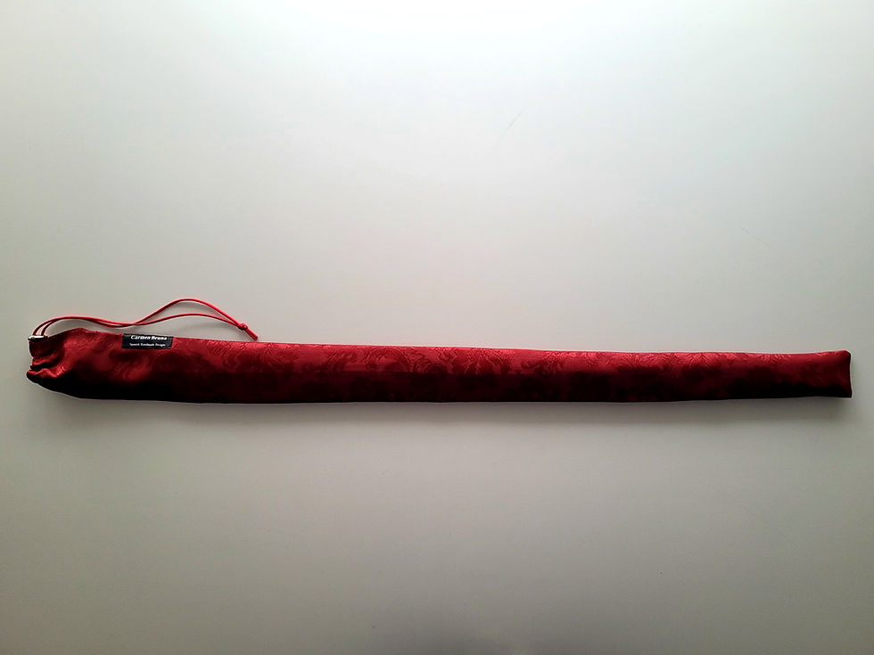 Thumbnail: Cello Bow Bag Maroon Venetian Floral