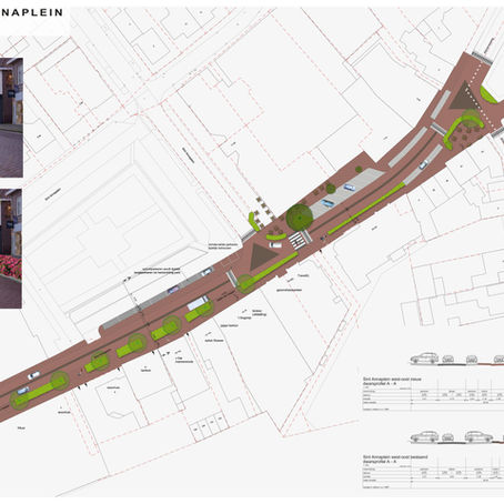 Aanpassing weggedeelten tussen Singel en Klokkenstraat