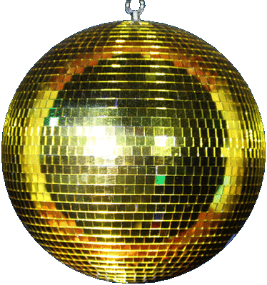 gold spinning disco ball.gif