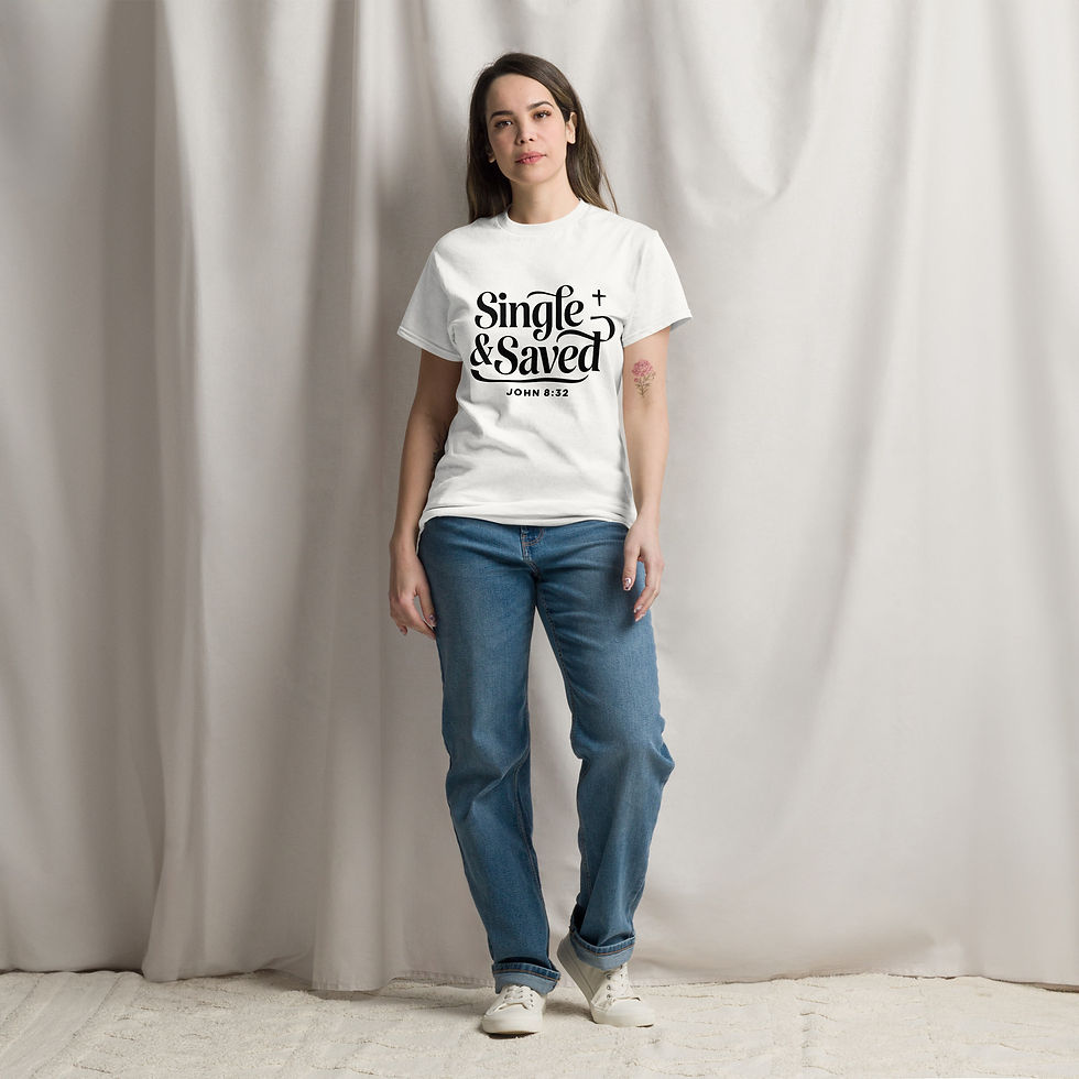 Single & Saved Tee WHITE (Conference 2025)