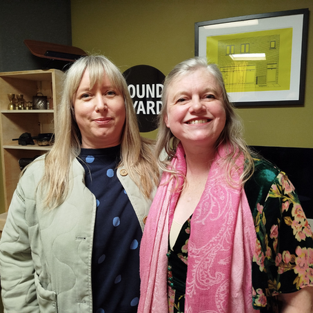 Two women smiling