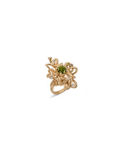 LauraBangert_gem_and_diamond_knot_ring