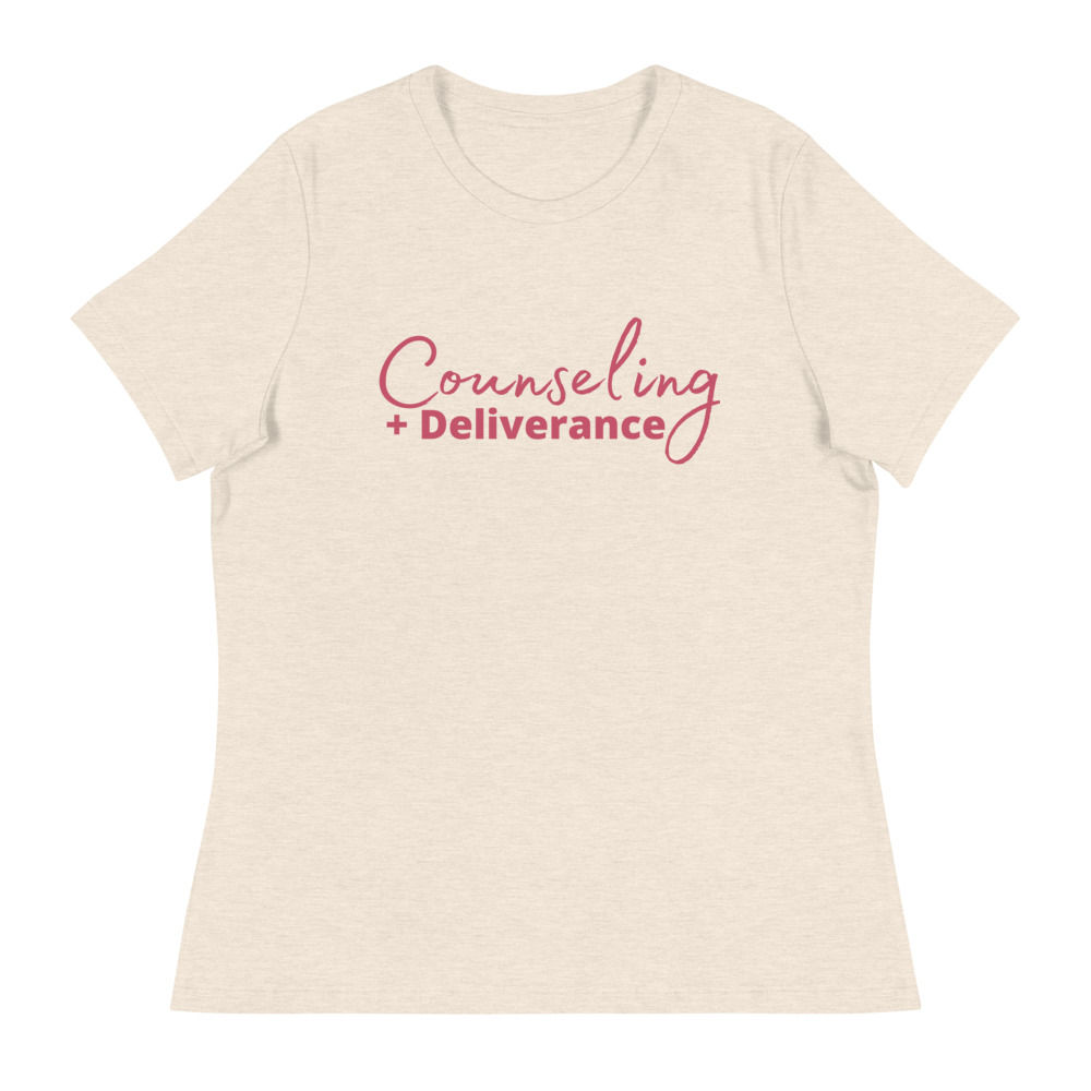 Counseling + Deliverance Women's Relaxed T-Shirt copy