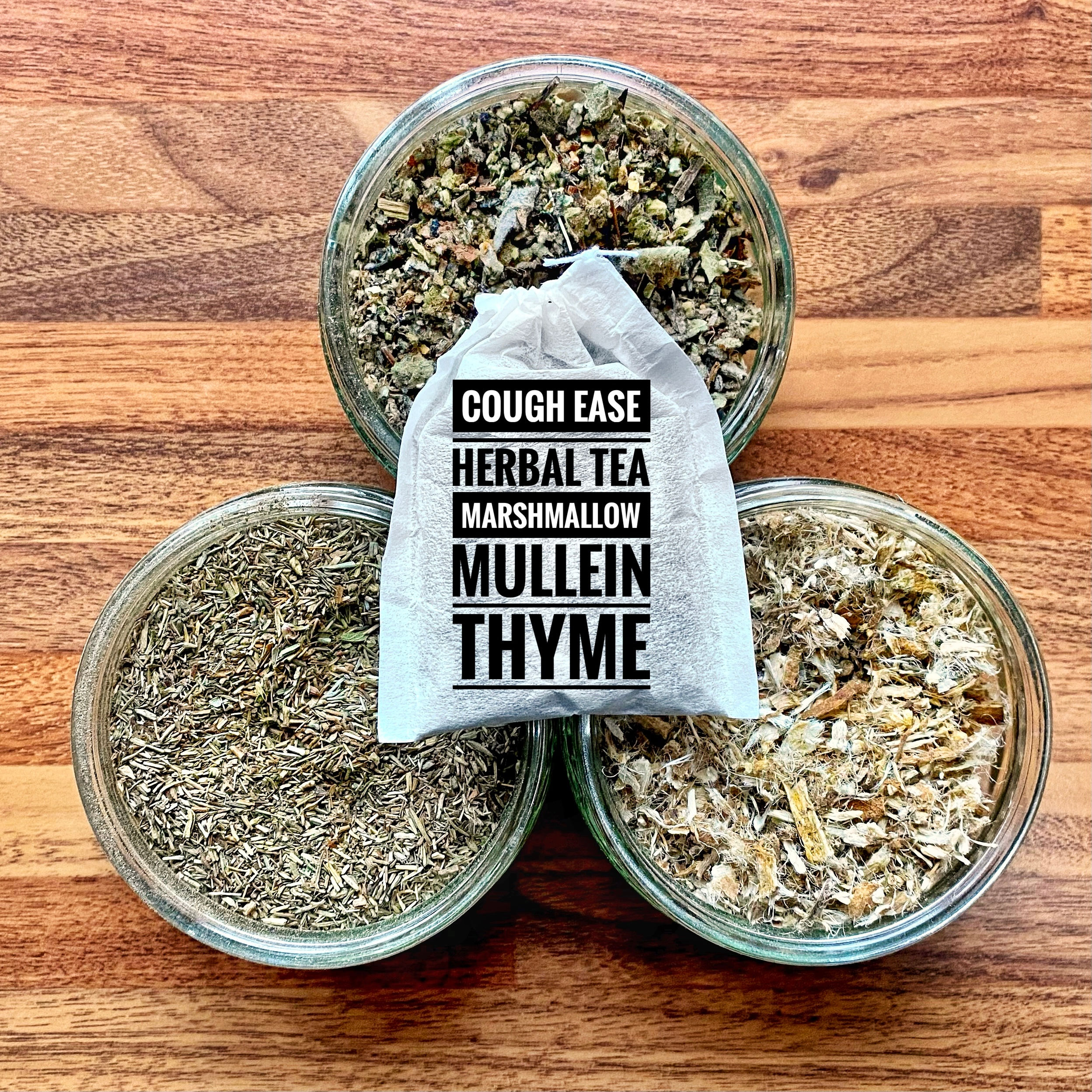 Cough Ease Herbal Teabags (Marshmallow Root, Mullein & Thyme)