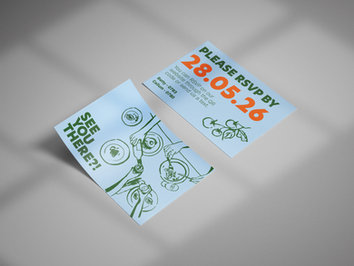 Print project for a wedding - graphic design flyer