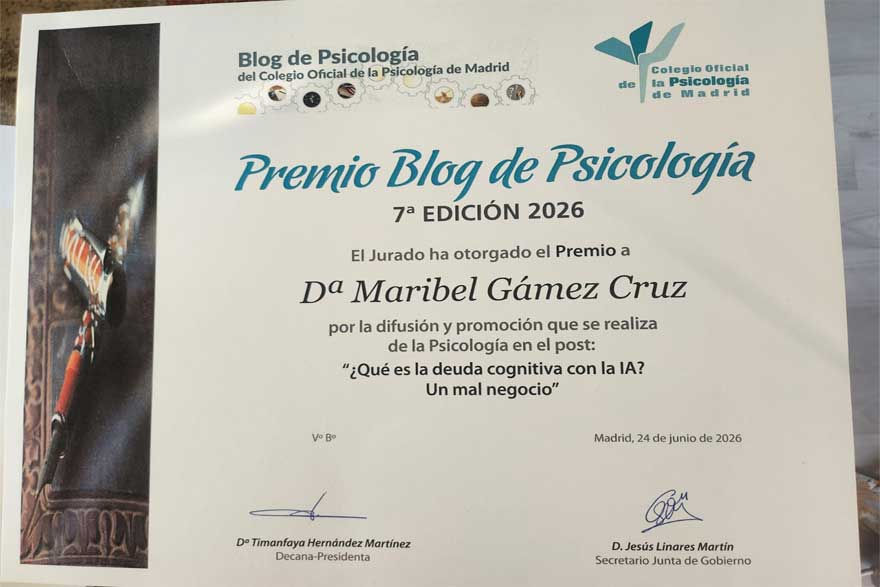 XXXI Noche de la Psicología del COP de Madrid. Centro de Psicología Aplicada Maribel Gámez