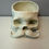 Thumbnail: Skull Halloween Candy Bowl, Skull Candy Bowl,  Mustache Skull Candy Dish,  Halloween Skull Bowl,  Skull with  Mustache Bowl