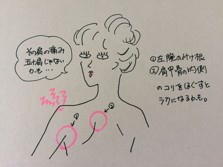 スマホ操作で左肩が痛い