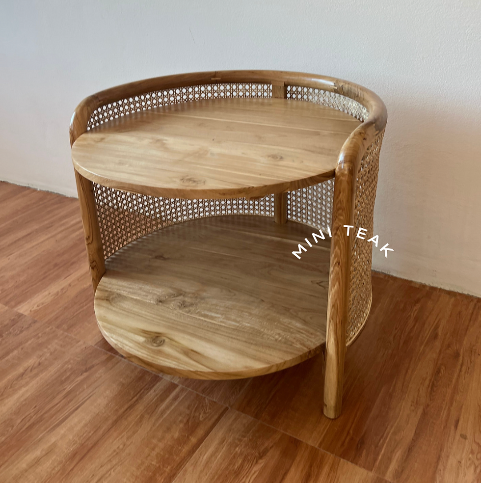 ภาพขนาดย่อ: CT016 -โต๊ะกลาง โต๊ะกลม 2 ชั้น 70 cm. หวายรอบ