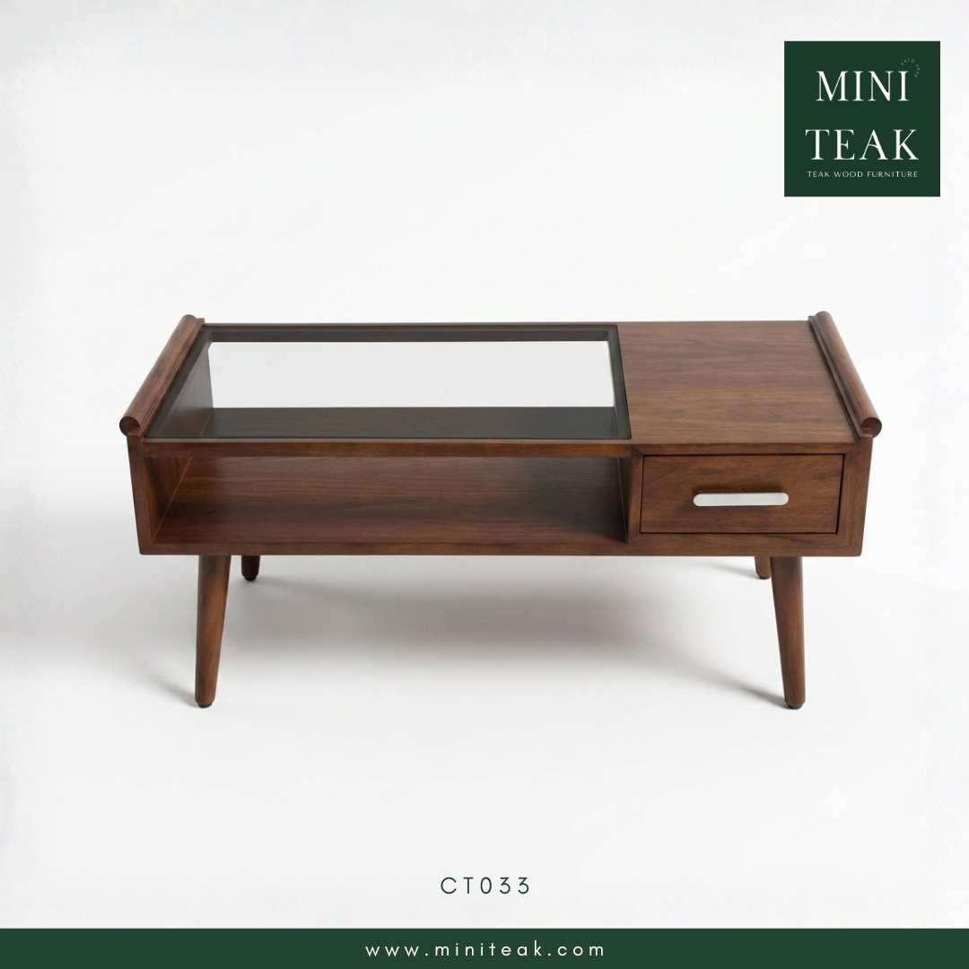 CT033 - Coffee Table โต๊ะกลาง โต๊ะกลางโซฟาไม้สัก โต๊ะไม้สัก