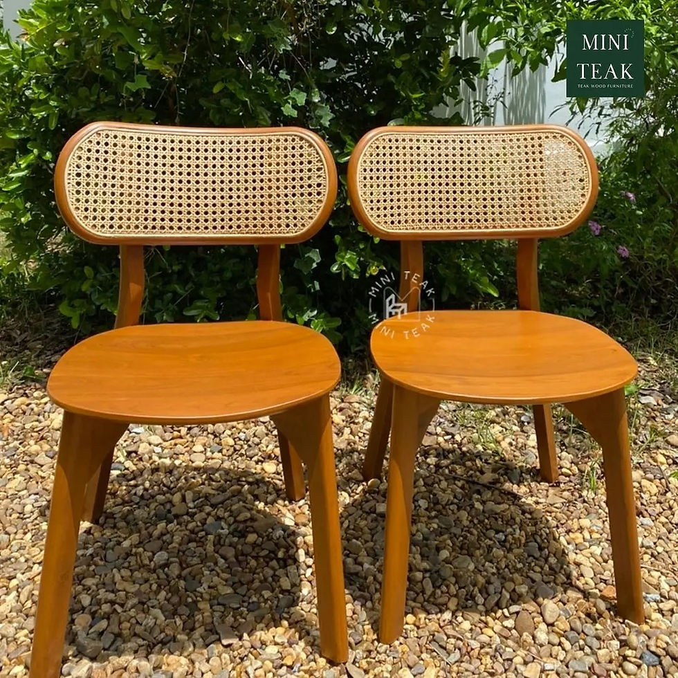 ภาพขนาดย่อ: R033 - เก้าอี้หวายไม้สัก Rattan Chair