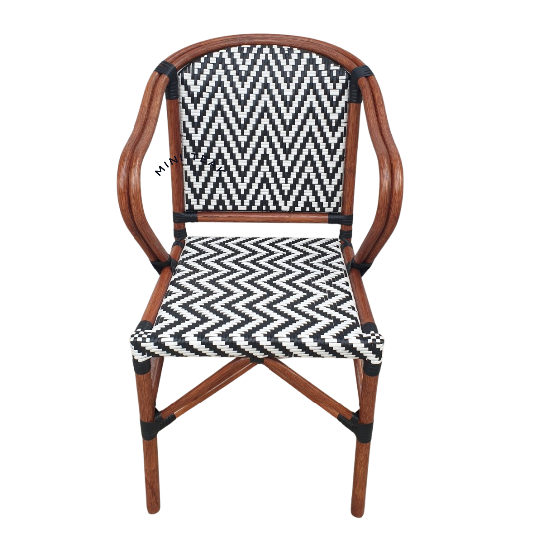 R046 - เก้าอี้สานหวายเทียม เก้าอี้คาเฟ่