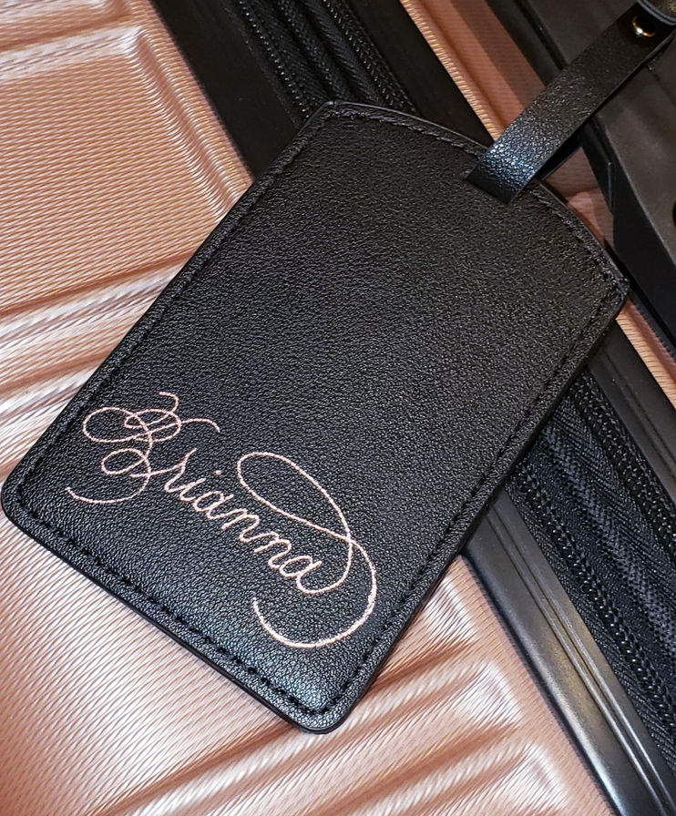Hot Foiled Luggage Tag