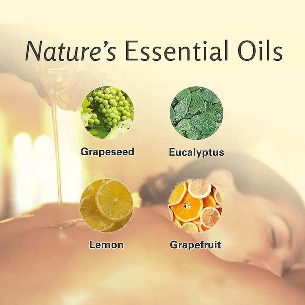 Thumbnail: M3 Naturals Anti-Cellulite Massage Oil 240ml Collagen+Grapeseed Reduce Orange Pe