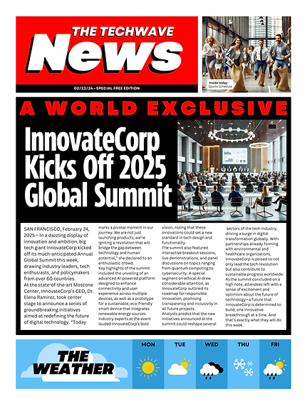 Custom Newspaper for Corporate Event