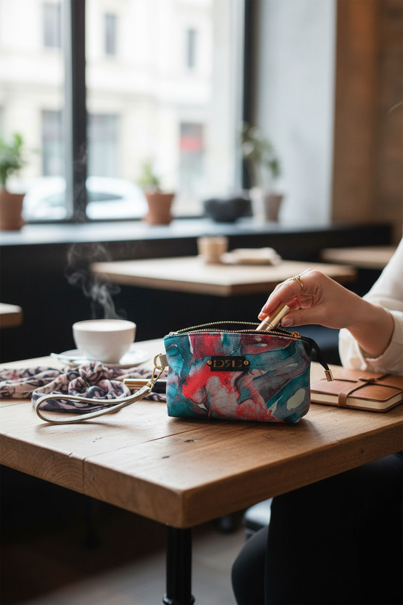 Μικρογραφία: ΓΥΝΑΙΚΕΙΟ ΤΣΑΝΤΑΚΙ ΧΕΙΡΟΣ (Floral Wrist Clutch Bag) - De Raggi