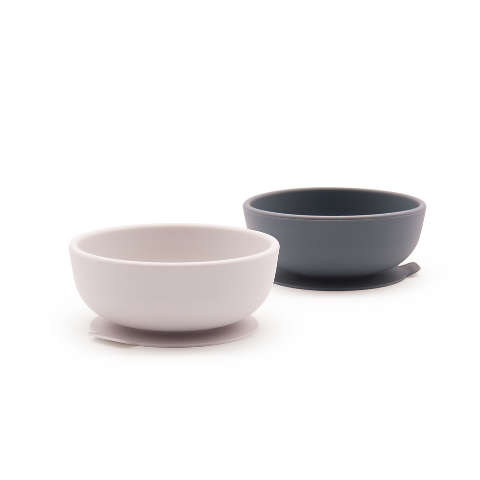 Ekobo Silicone Bowl 2 Set - Cloud / Storm