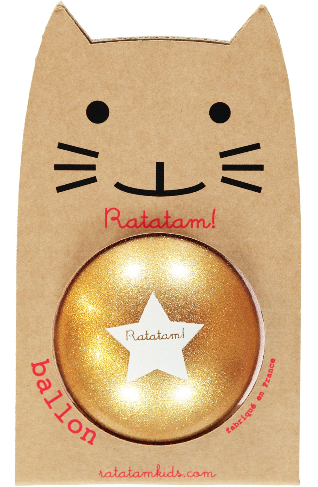 Ratatam - Piłka Glitter Gold 15cm