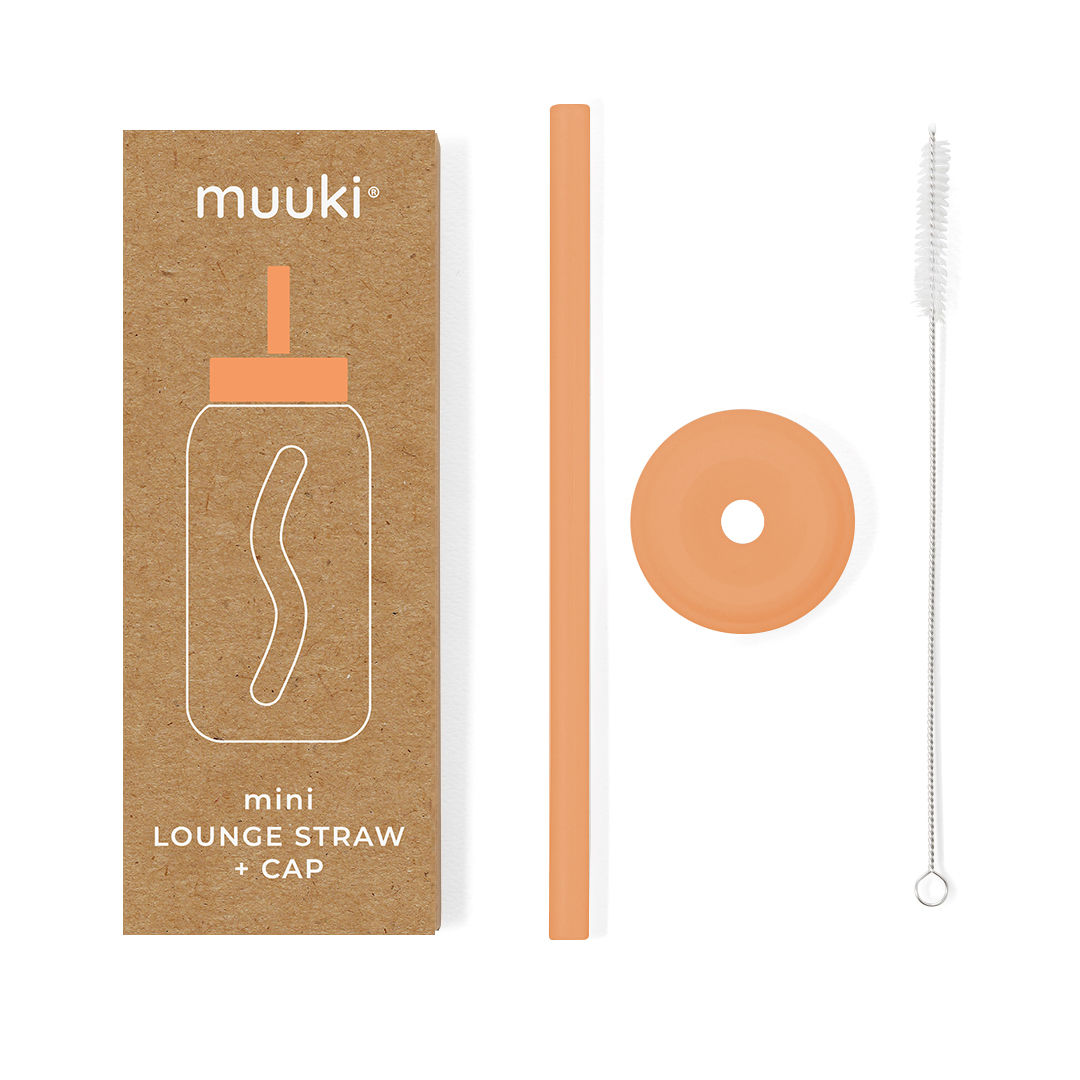 Muuki Mini Lounge Straw+Cap Tropical Papaya