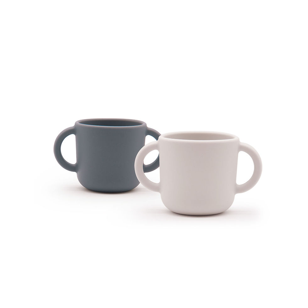 Ekobo Silicone Cup 2 Set - Cloud / Storm