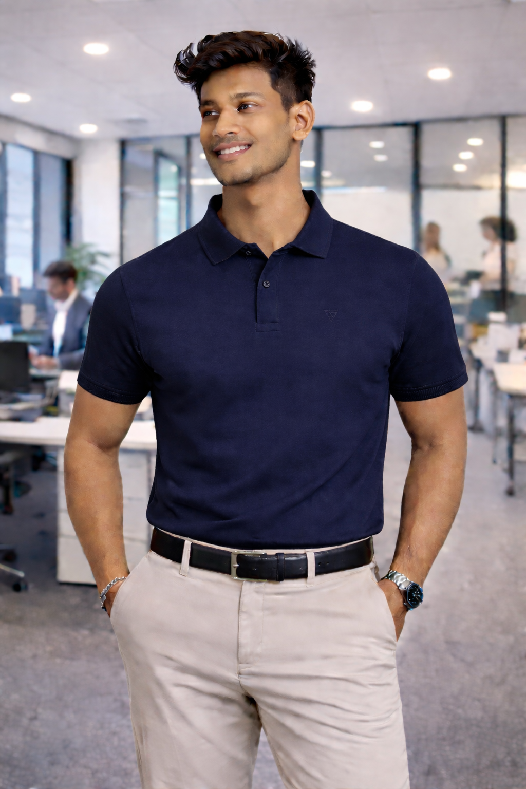Monochrome Series - Navy Blue T Shirt