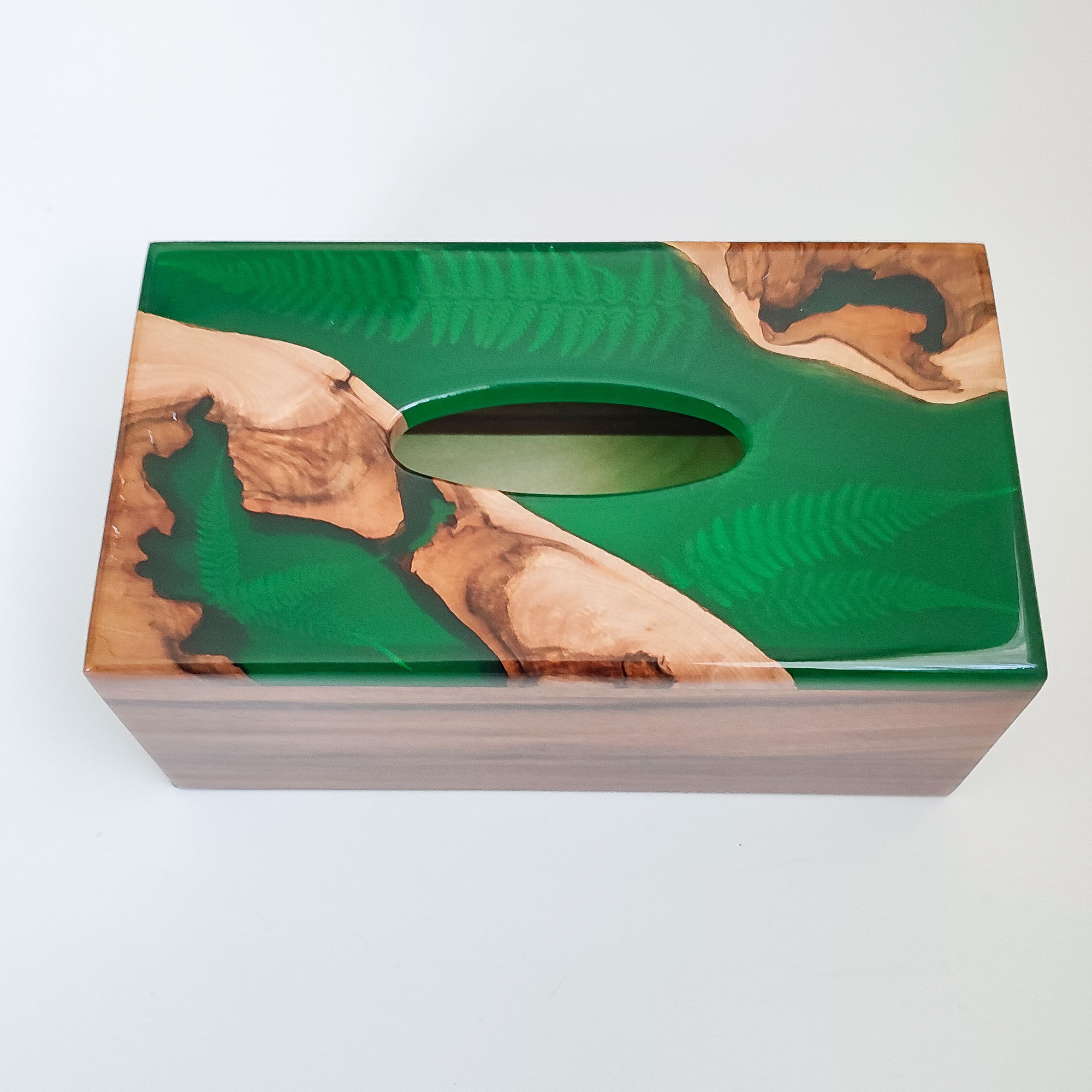 Серветниця з папороттю, колір і деревина на вибір