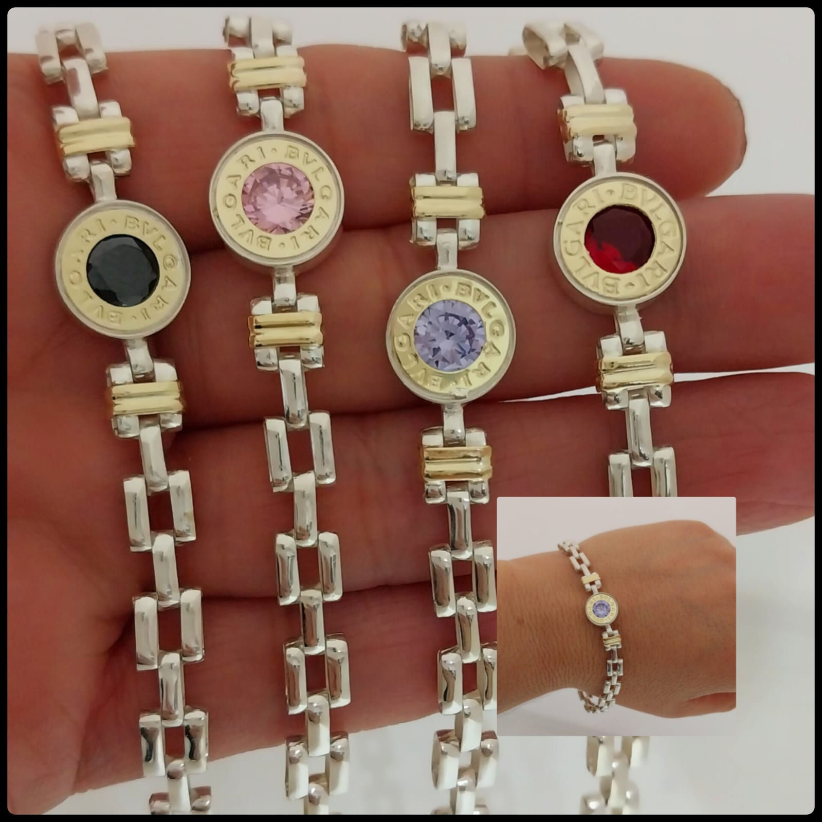 Pulsera Bul-ga-ri Panther Plata y Oro 🇧🇴PC