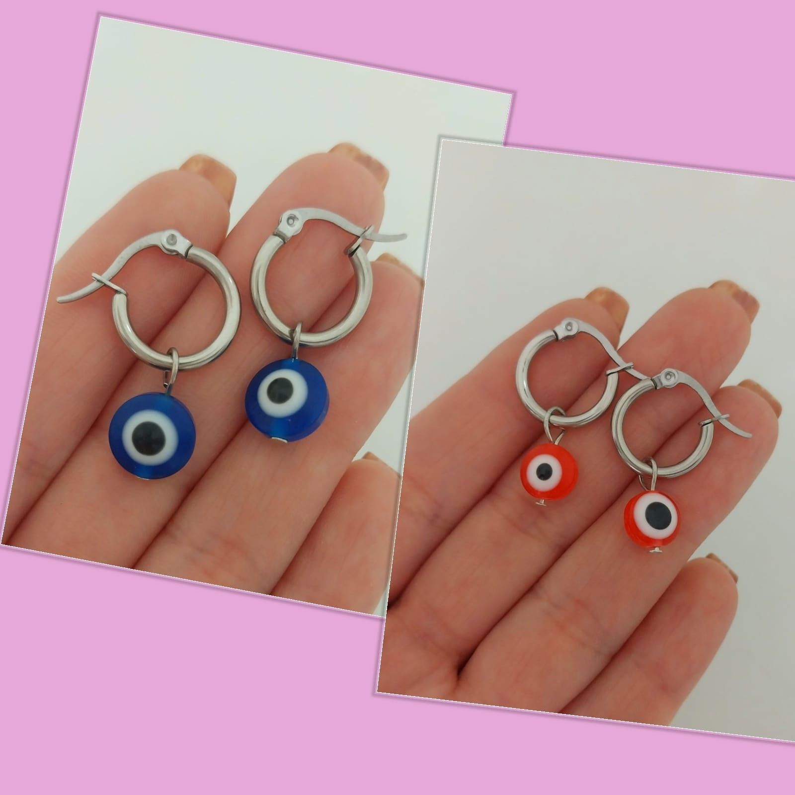 Aceró quirúrgico Aros argollas Con Ojos 👀 🇨🇳RQ