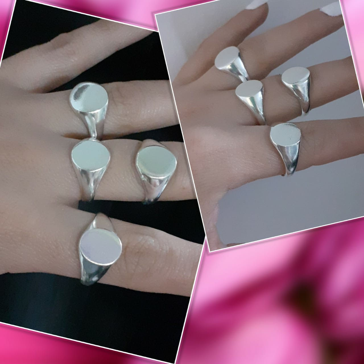 Anillos Sellos Anabela Plata  mesa 1,2cm 🇦🇷AP