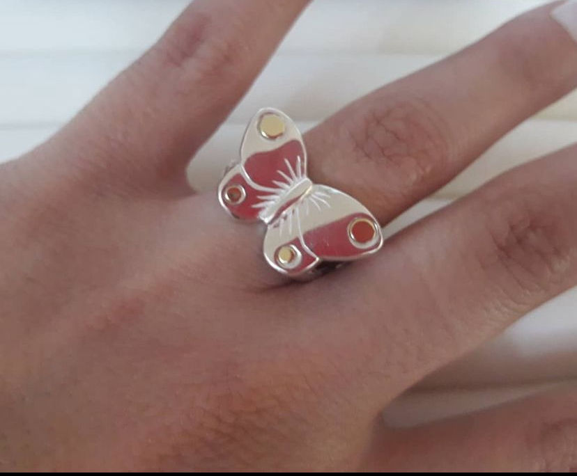 Anillos Mariposa plata y oro 🦋😍 🇧🇴AO