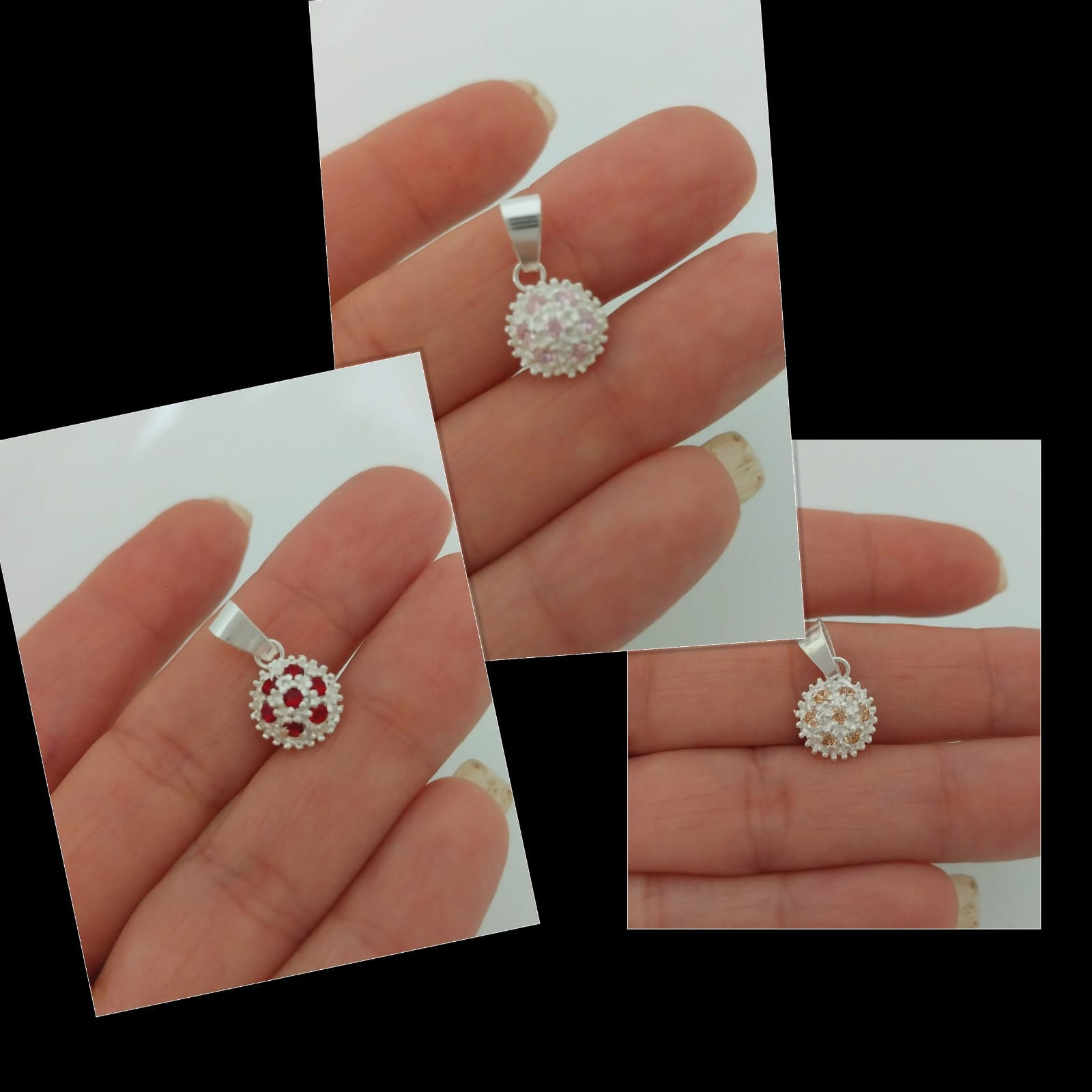 Dijes Frutillita 🍓 Plata 1cm 