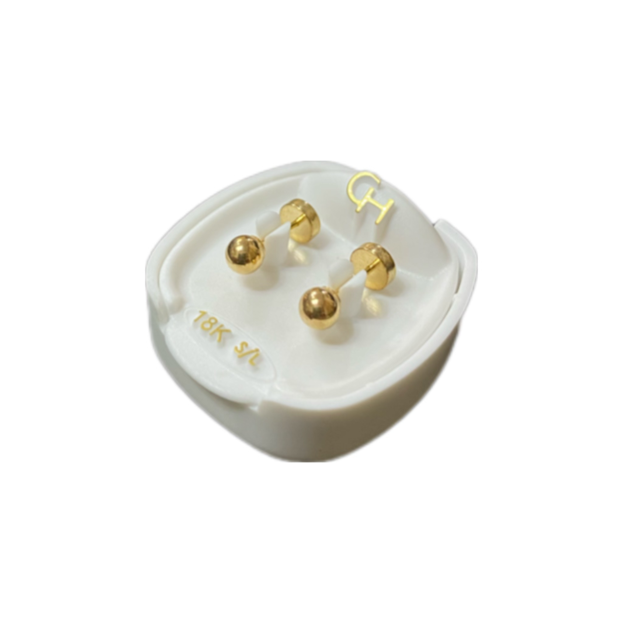 Abridores Bolitas N4 Oró 18K  CH704 (Tic Laminado ) 