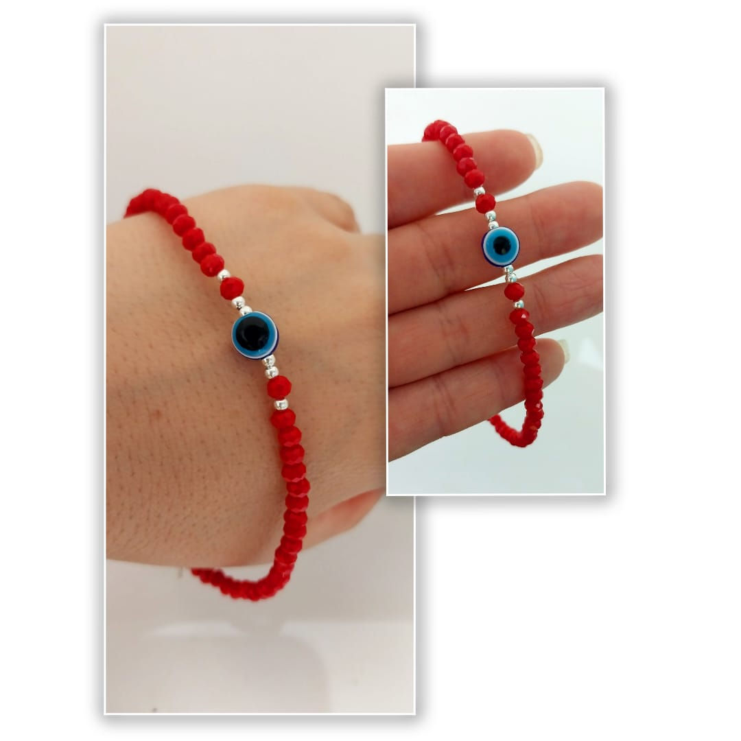 Pulsera Cristal Swarovski Ojo 👁️🇫🇲PC