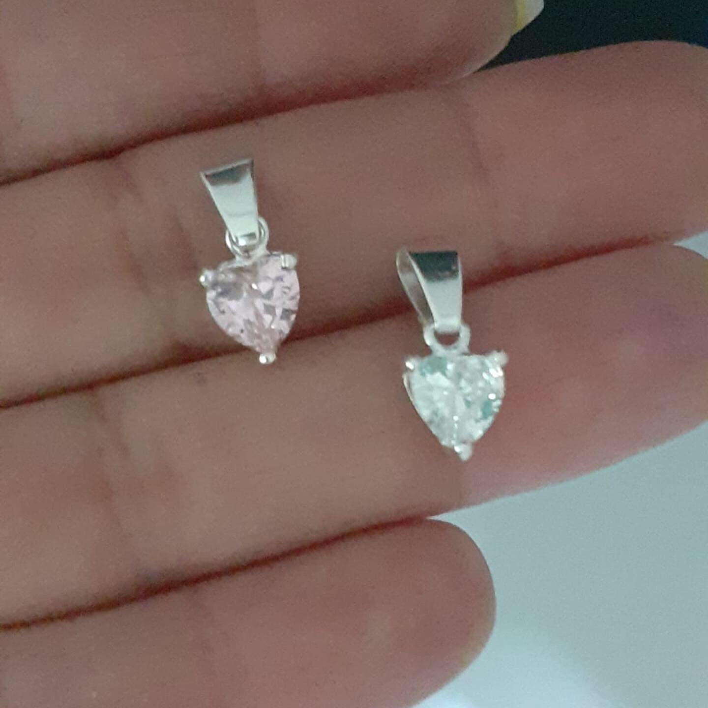 Dijes Corazón ❣ Plata y Cubic 🇦🇲DC