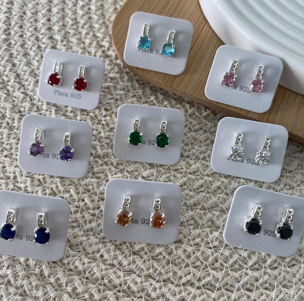 Miniatura: Aros Plata con Cubic 