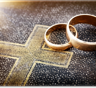 Bible and Rings for Lasting Marriage