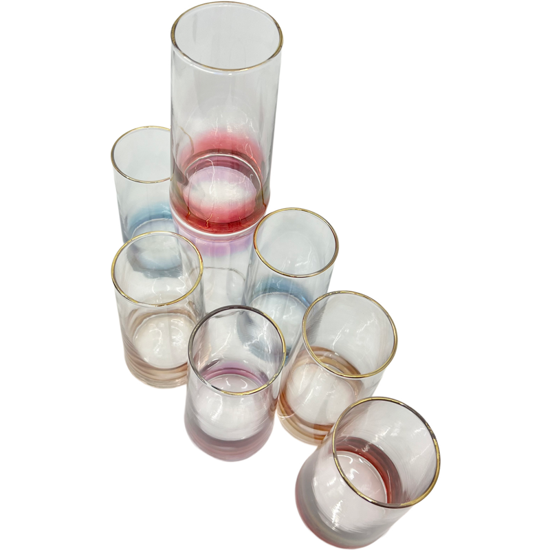 Thumbnail: New Vintage Bartlett Collins "Gai Tray" Glasses/Tumblers