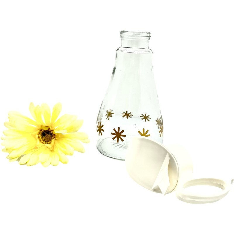 Thumbnail: Retro/Vintage/MCM Log Cabin STARBURST 20 Ounce Syrup Carafe/Pitcher/ 1970's