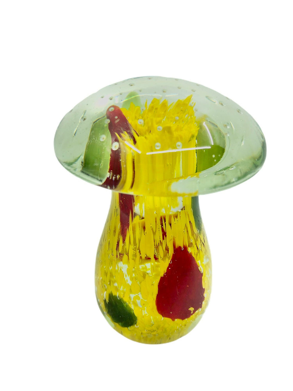 Thumbnail: Vintage BEAUTIFUL Hand-Blown Large Glass Mushroom Figurine/Statue / Mid-Century