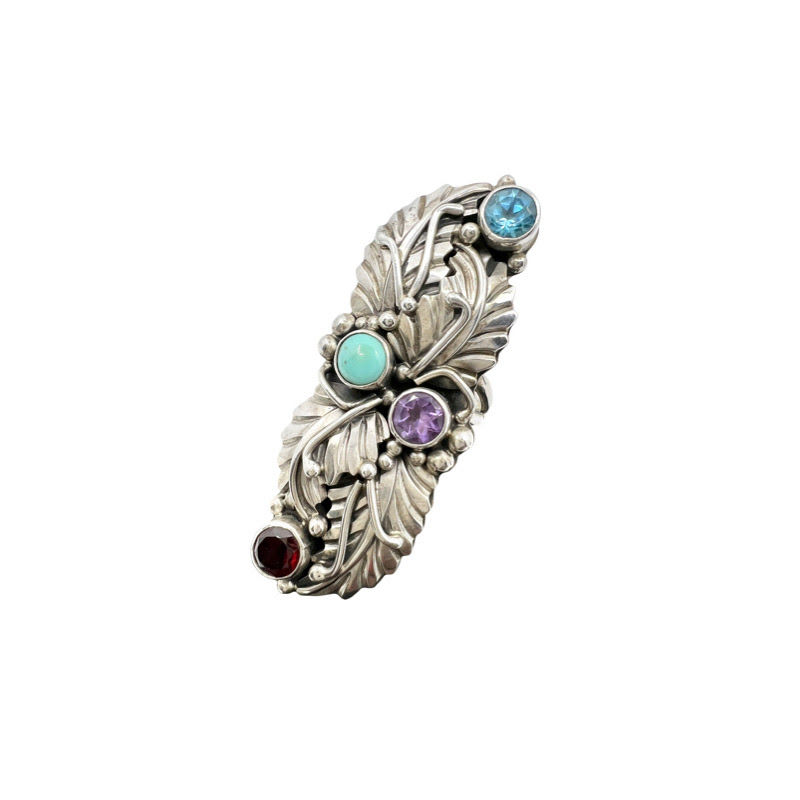 Thumbnail: Vintage Signed Native Ring by "RB" / 925 Sterling Silver "Running Bear"