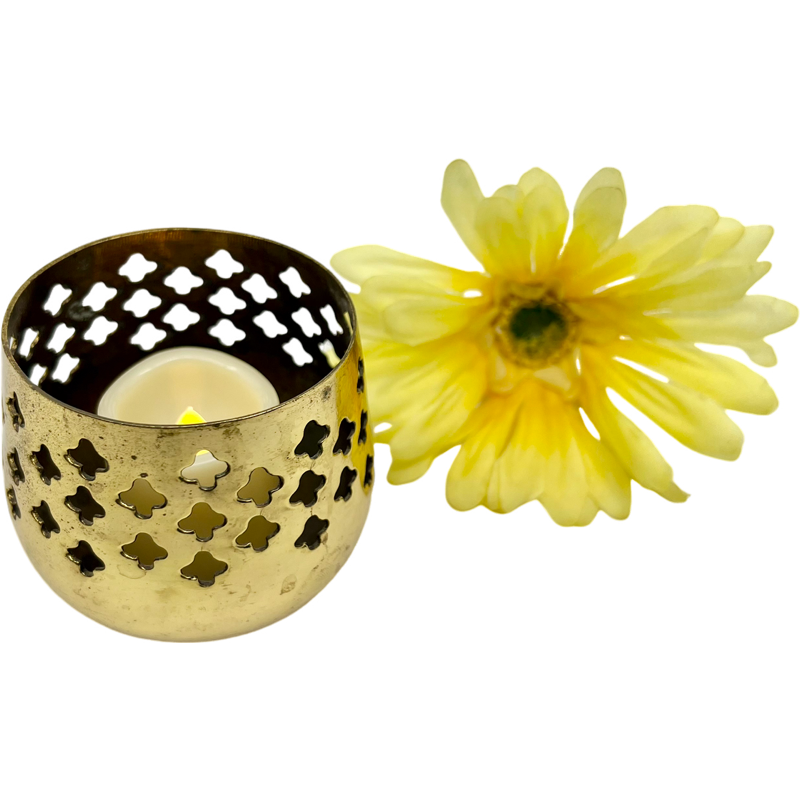 Thumbnail: Vintage Brass Candleholder Made in India