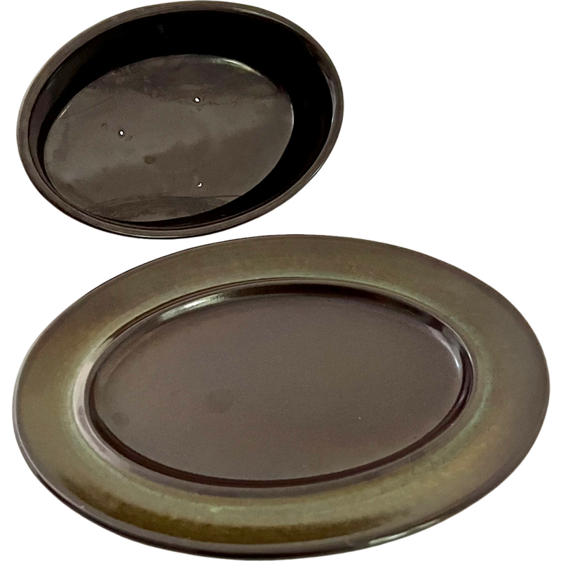 Thumbnail: Vintage 1970's Franciscan Madeira Stoneware Tableware Serving Set