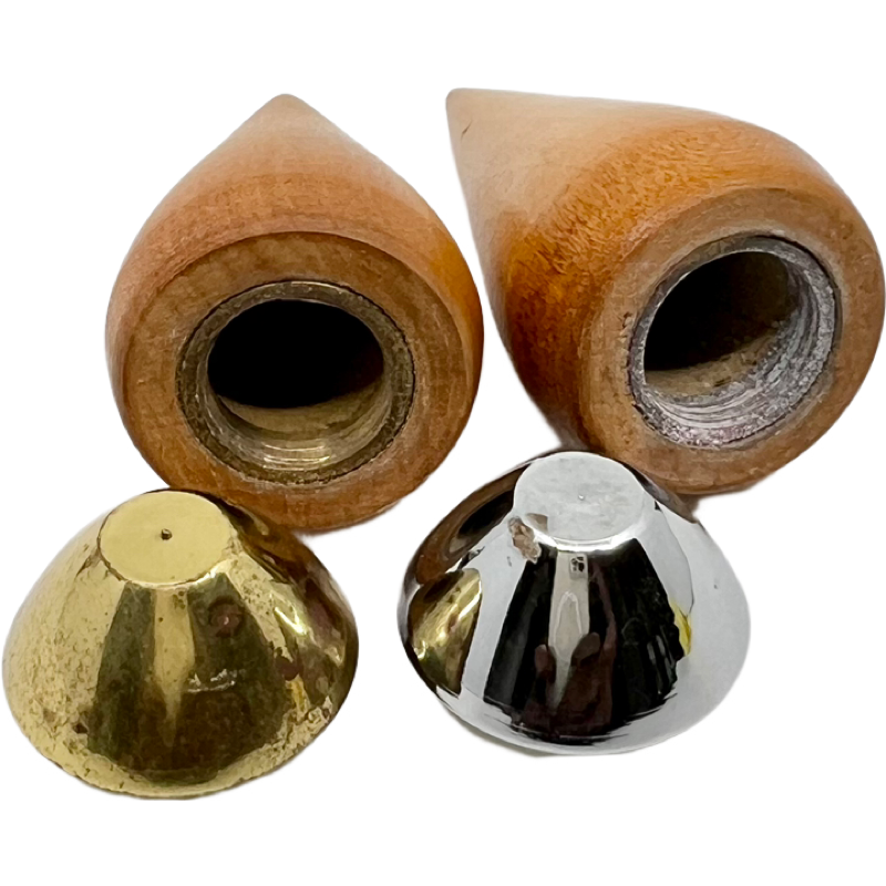 Thumbnail: Rare Vintage P.J. Ostergaard Salt Pepper Shakers / Weighted Teardrop Shakers