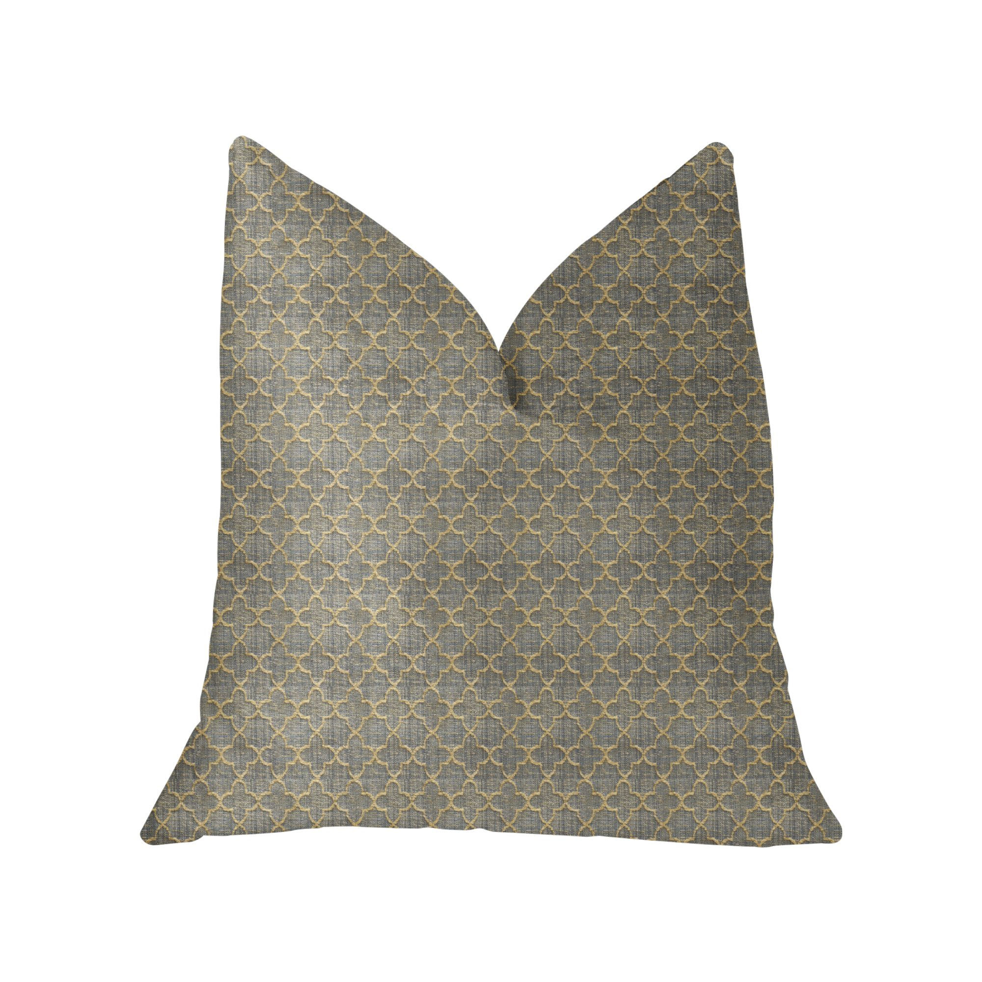NEW Luxury Throw Pillow / New Golden Clove Blue and Beige Throw Pillow