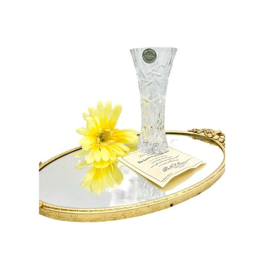 Vintage Lenox Crystal Vase / MidCentury Clear Lenox Crystal